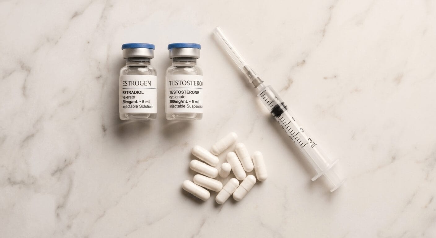 Estrogen and Testosterone Vials